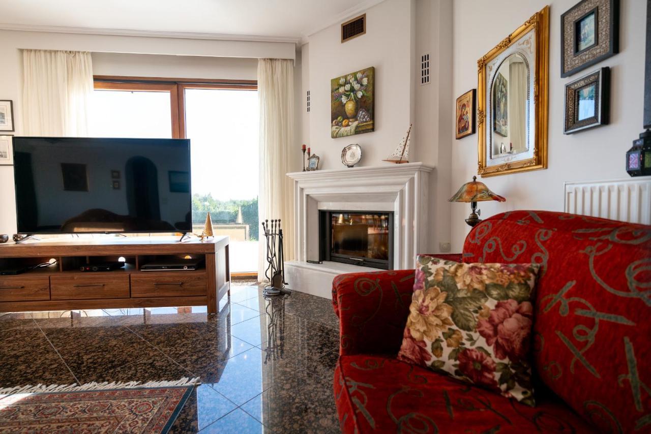 Villa Bougainvillea Epanomí Buitenkant foto